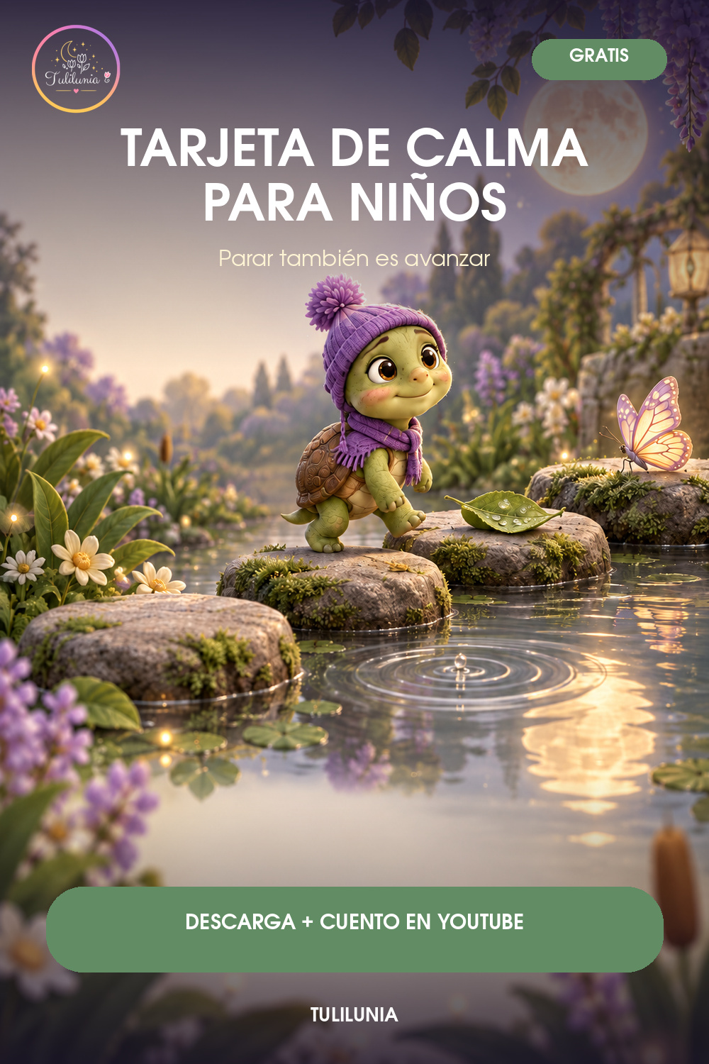 Tarjeta de calma con Tina